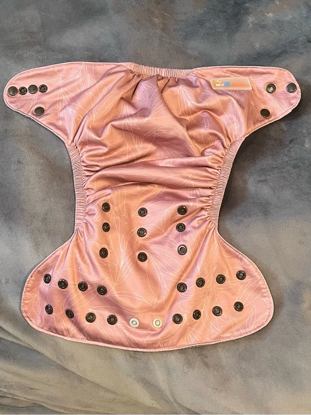 Adjustable Pink Cloth Swim Diaper - Reusable